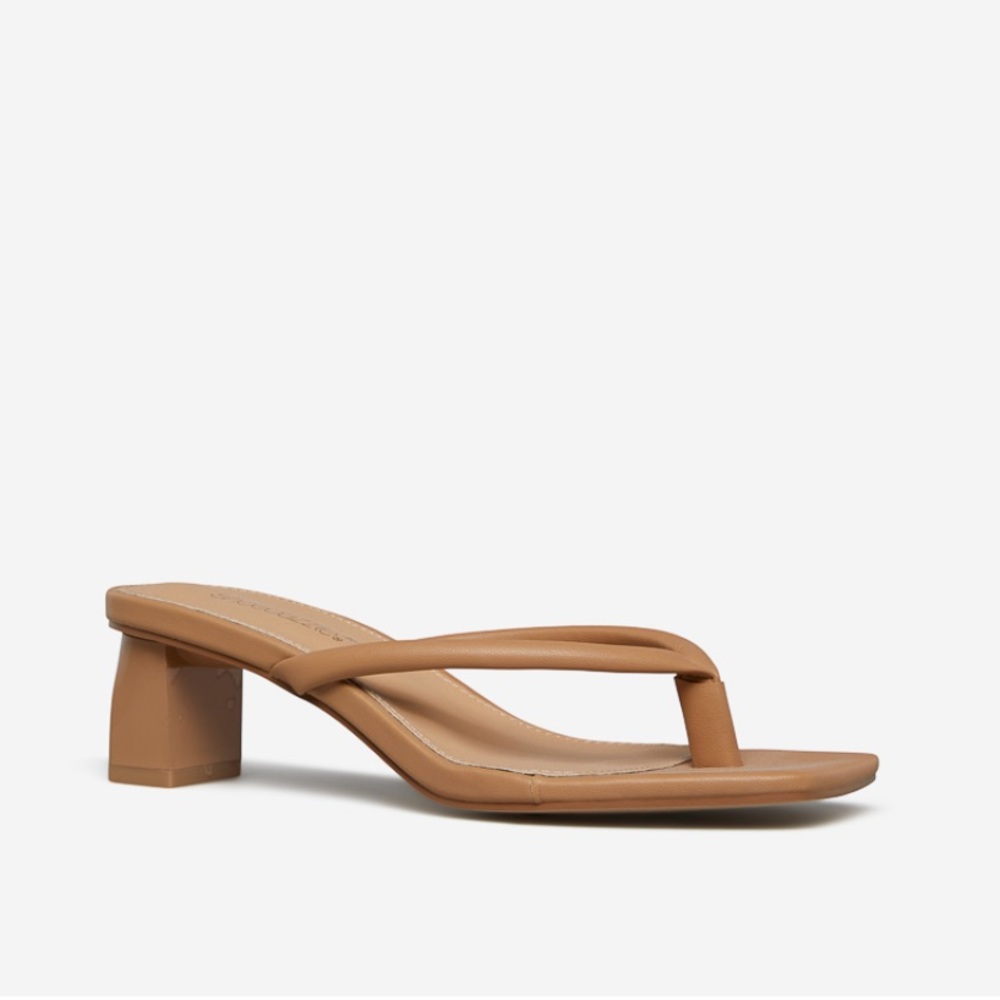 BRAND NEW Beige Heeled Sandal “Silvia” Size 9
